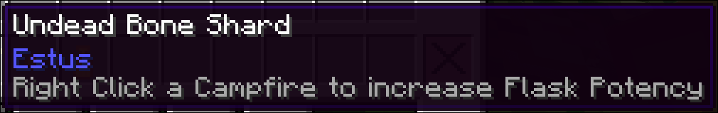 Undead Bone Shard Item Description