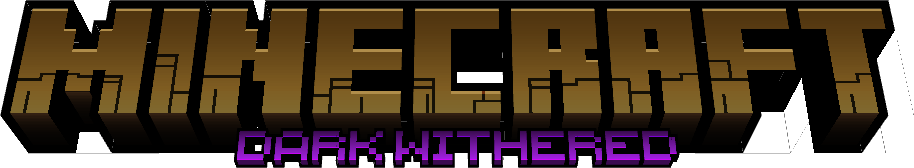 Minecraft Dark Withered Logo