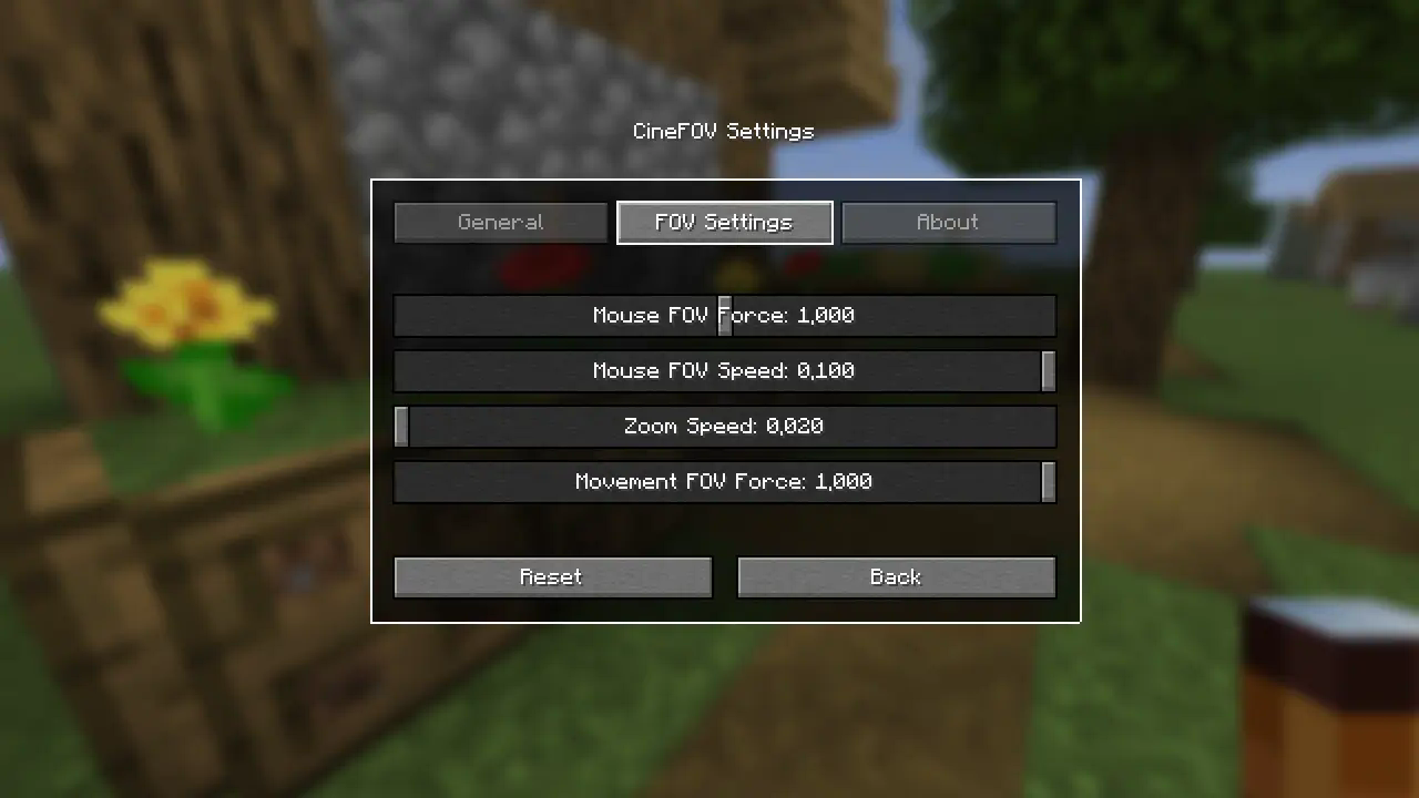 FOV Settings