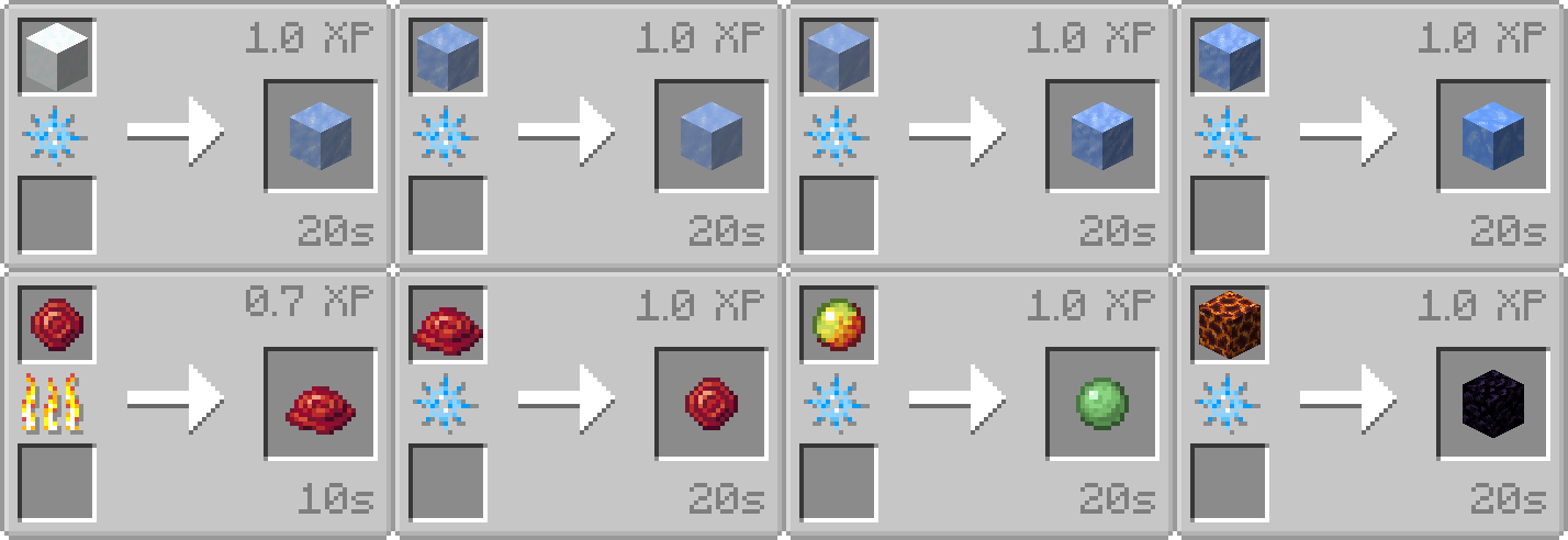 Rubinated Nether Freezer Recipes