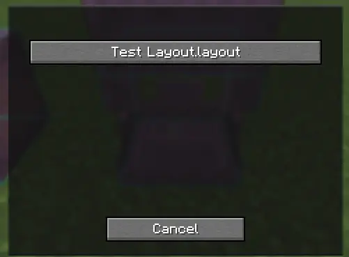 load layout screen