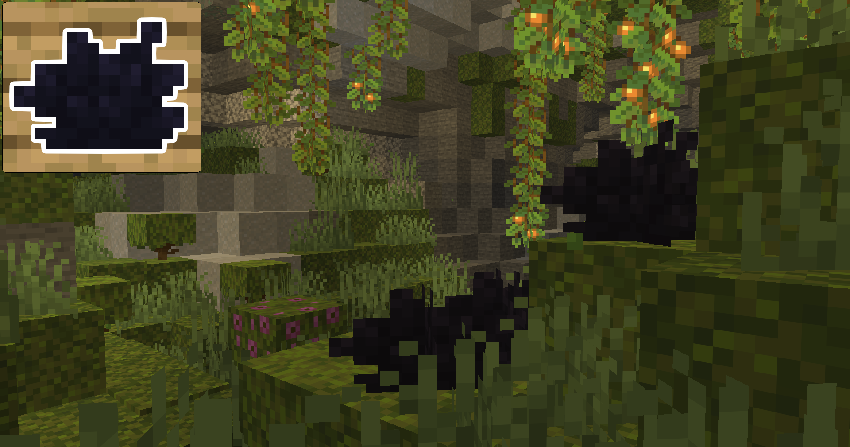 Black Bush - Found in Lush Caves