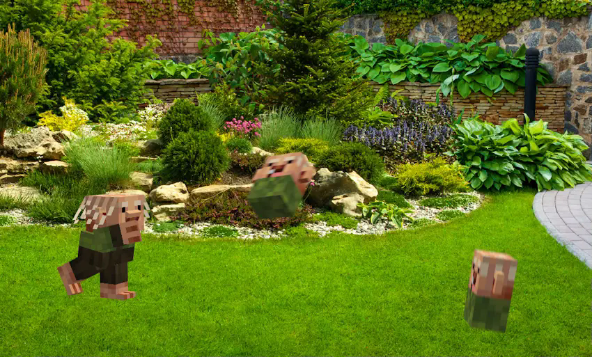 Rumpnissar playing catch with his Rumpnissar son