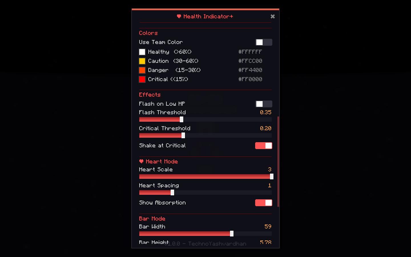 Heart Indicator + Config Screen Part 2