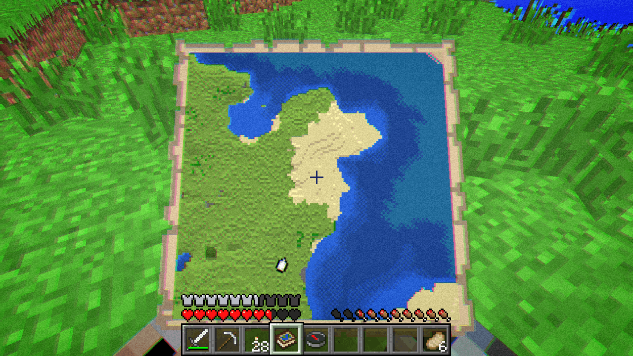 Player takes a look at their map atlas.