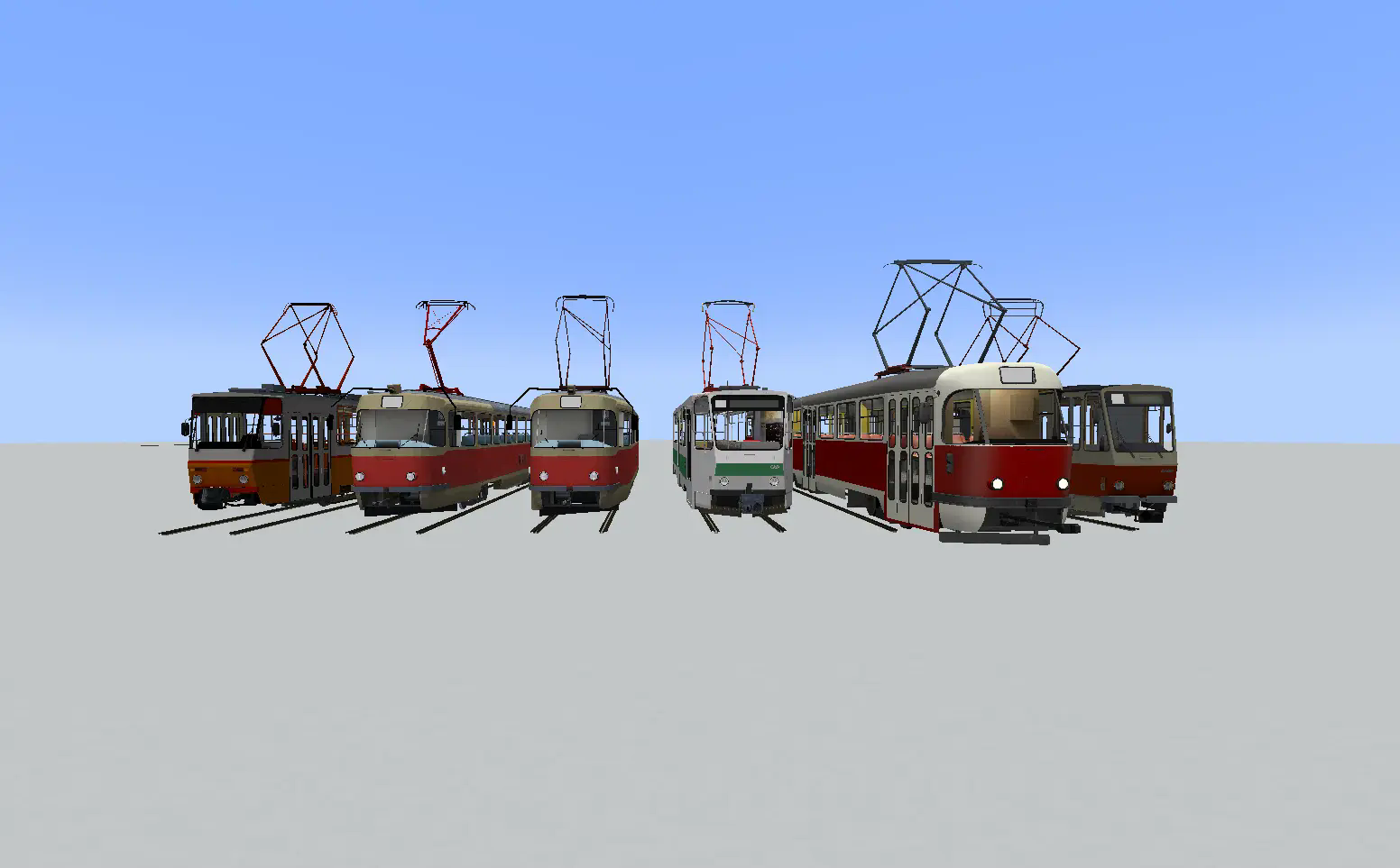 left to right: T5C5, T3, T7B5, K2, KT4