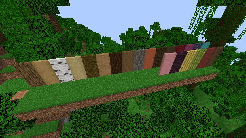 Picture showcasing all door variants added via this mod.