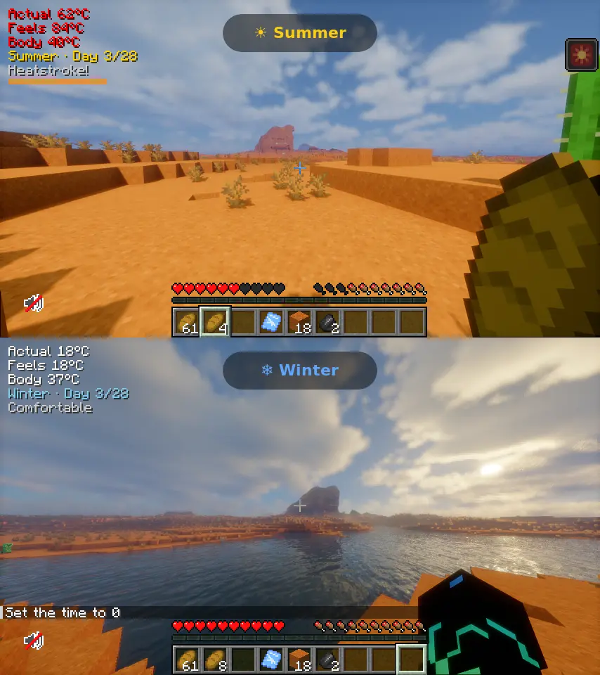 Difference between summer and winter