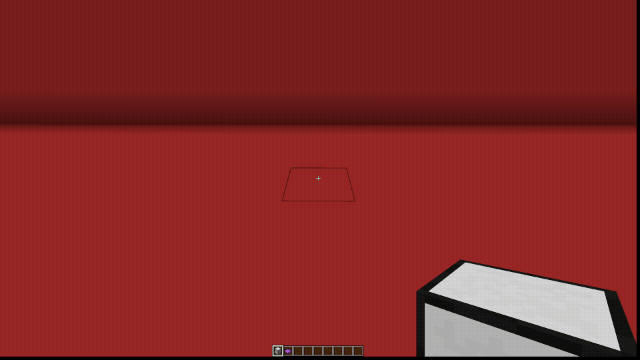 A GIF showcasing placing a purple dye onto a Dye Template Block