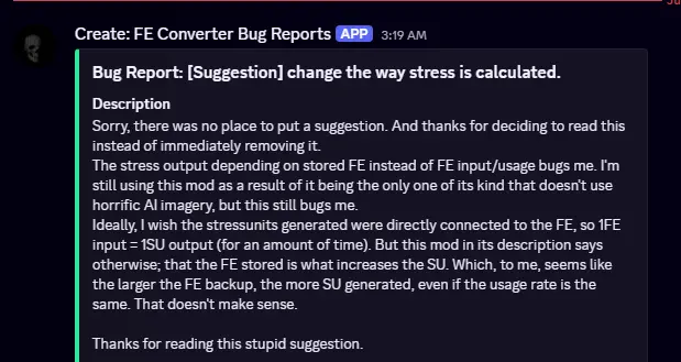 Suggestion