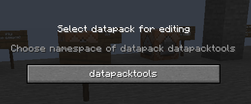 selecting namespace showcase