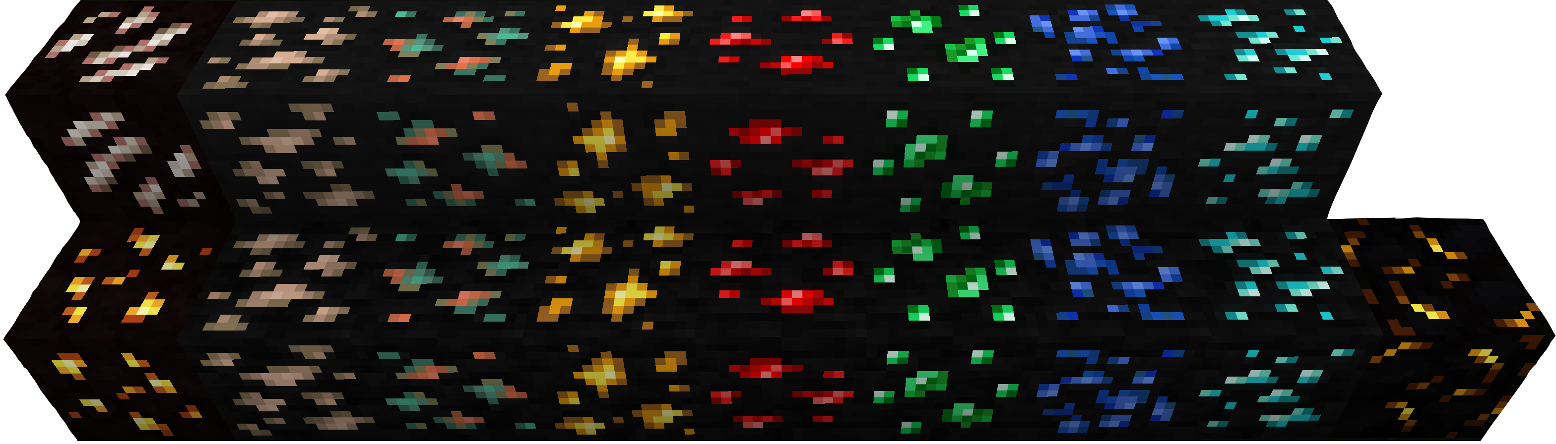 Glowing ores: