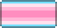Pixel Art version of the transfem flag