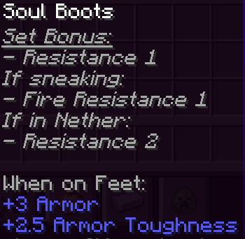 Stats of the soul boots