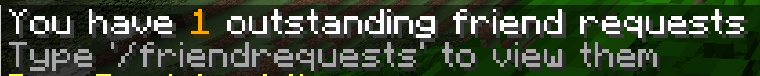 Message sent when logging in (if enabled in config)