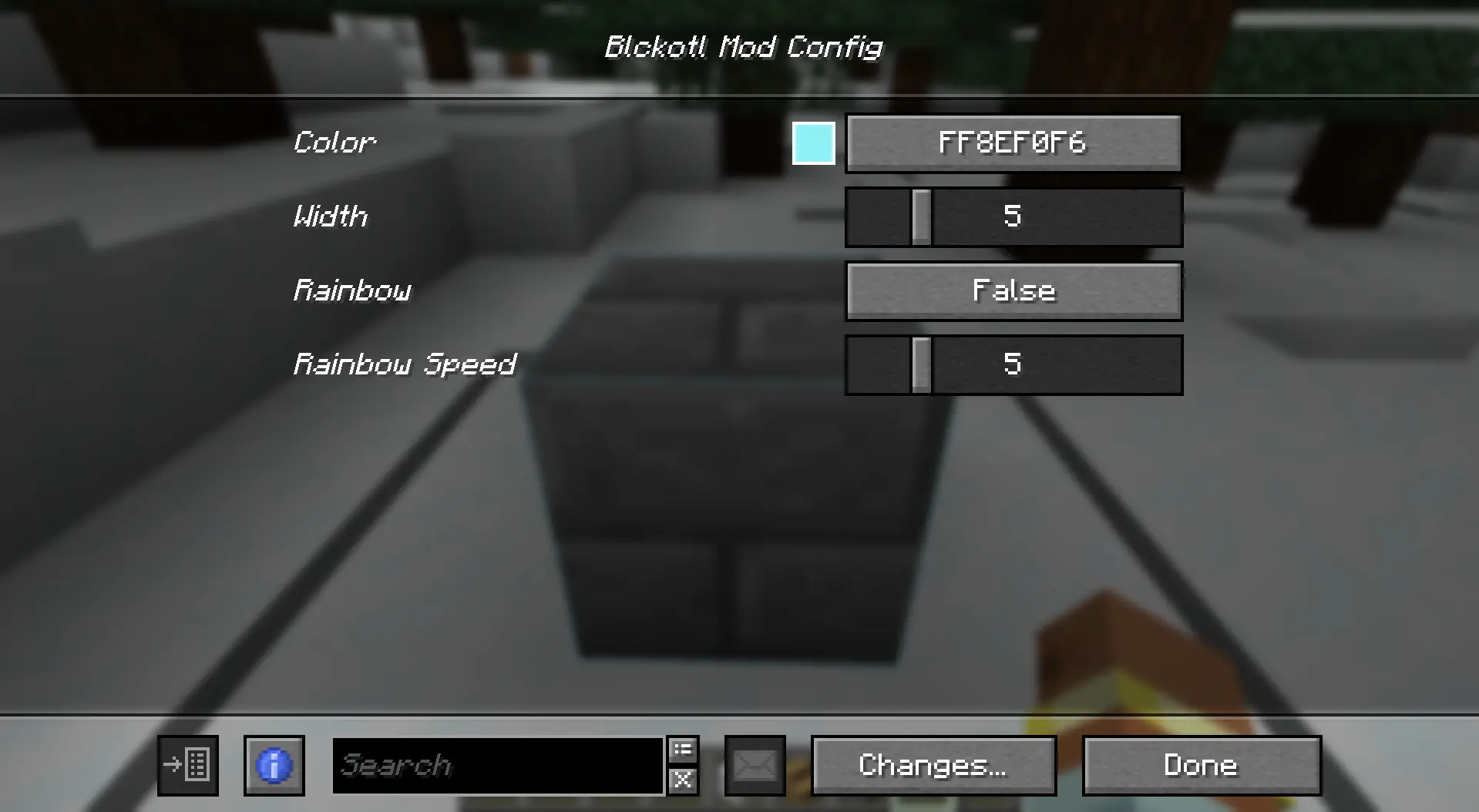 visual representation of the config