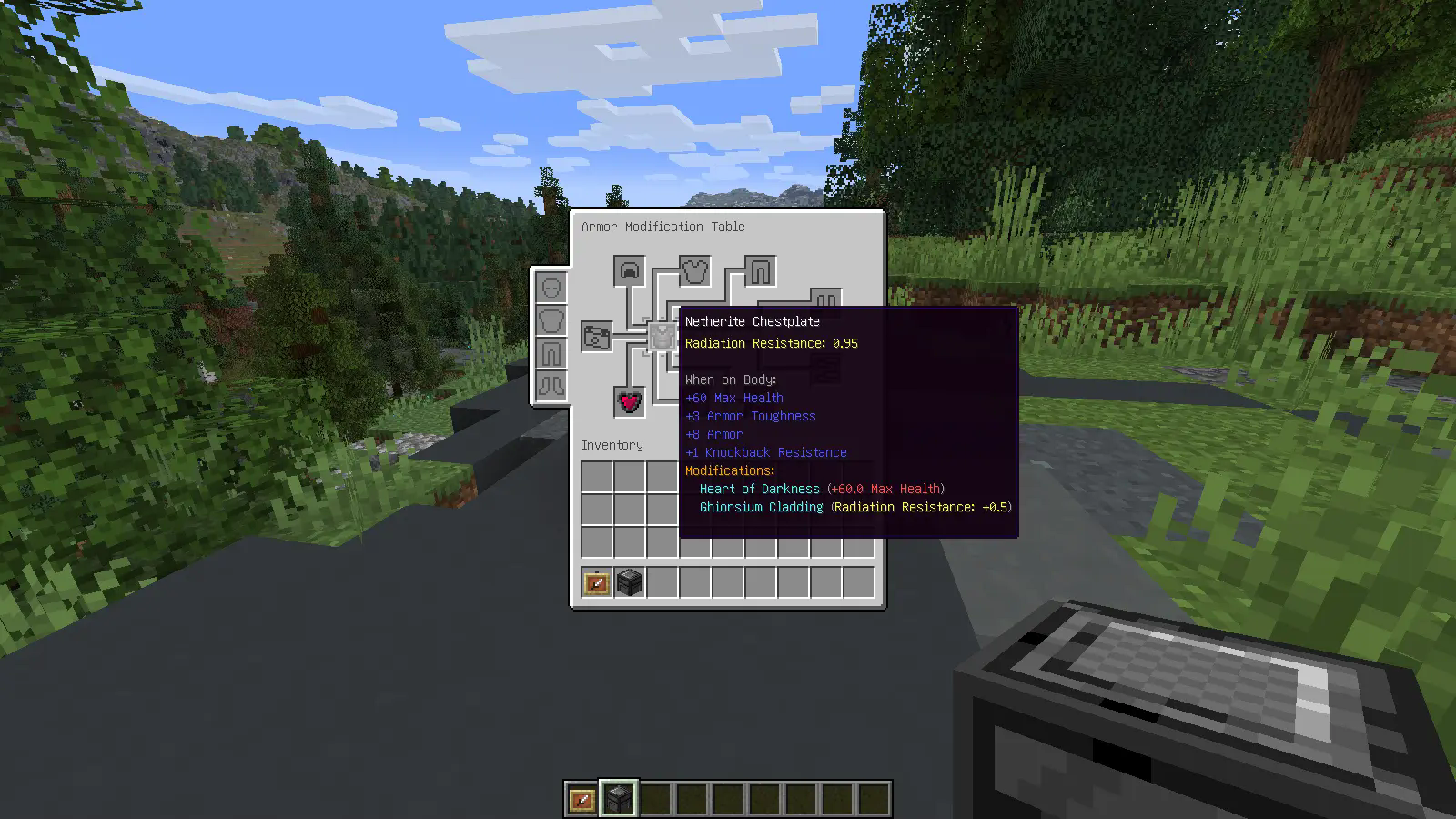 Armor Modification Table GUI