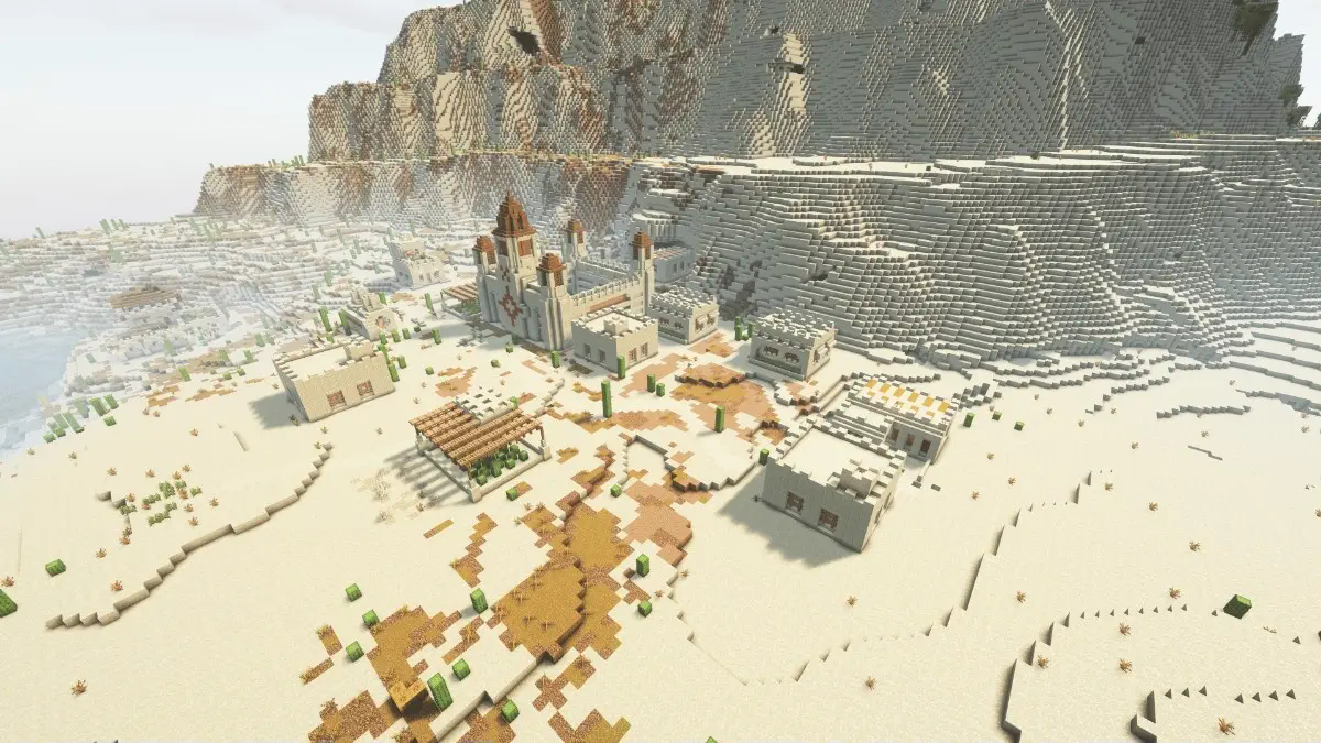 Shows a new village