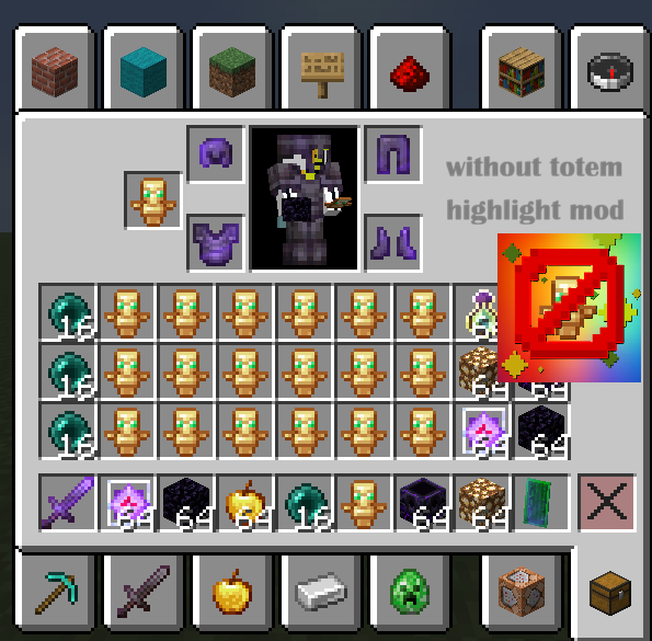 without highlight mod
