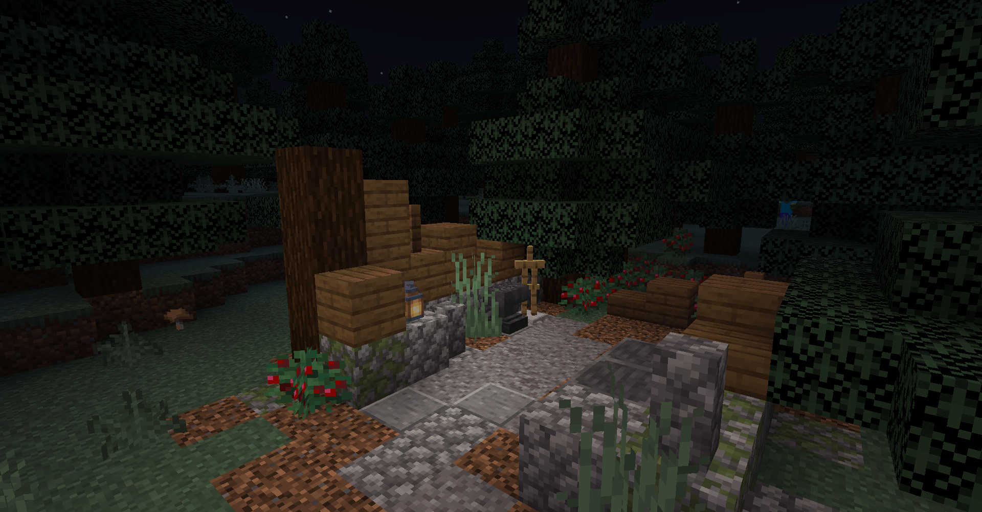 spruce hut