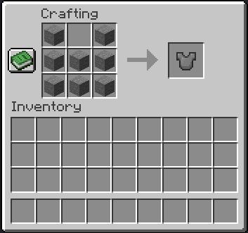 Stone Chestplate Recipe