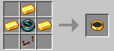 Crafting recipe of a player locator