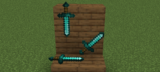 Diamond Swords on Display Panel