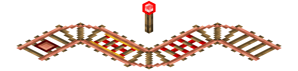 Isometric render of the updated rails