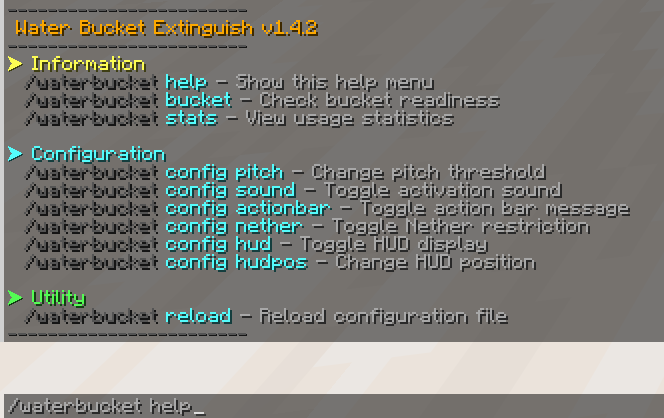 /waterbucket help