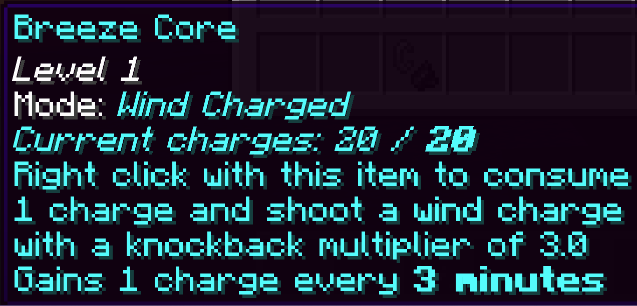 Tooltip of the trinket mode 2