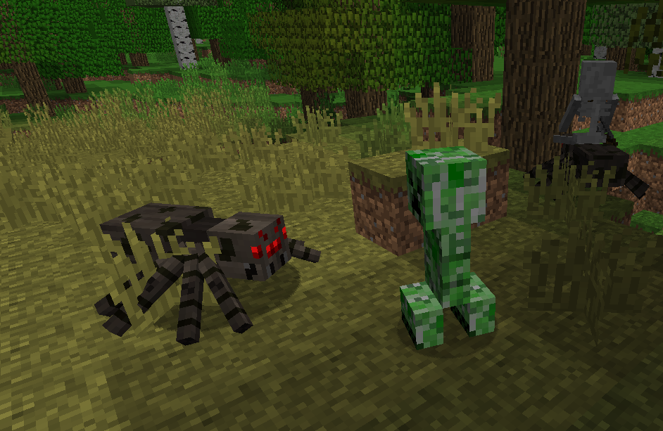 creeper and spider