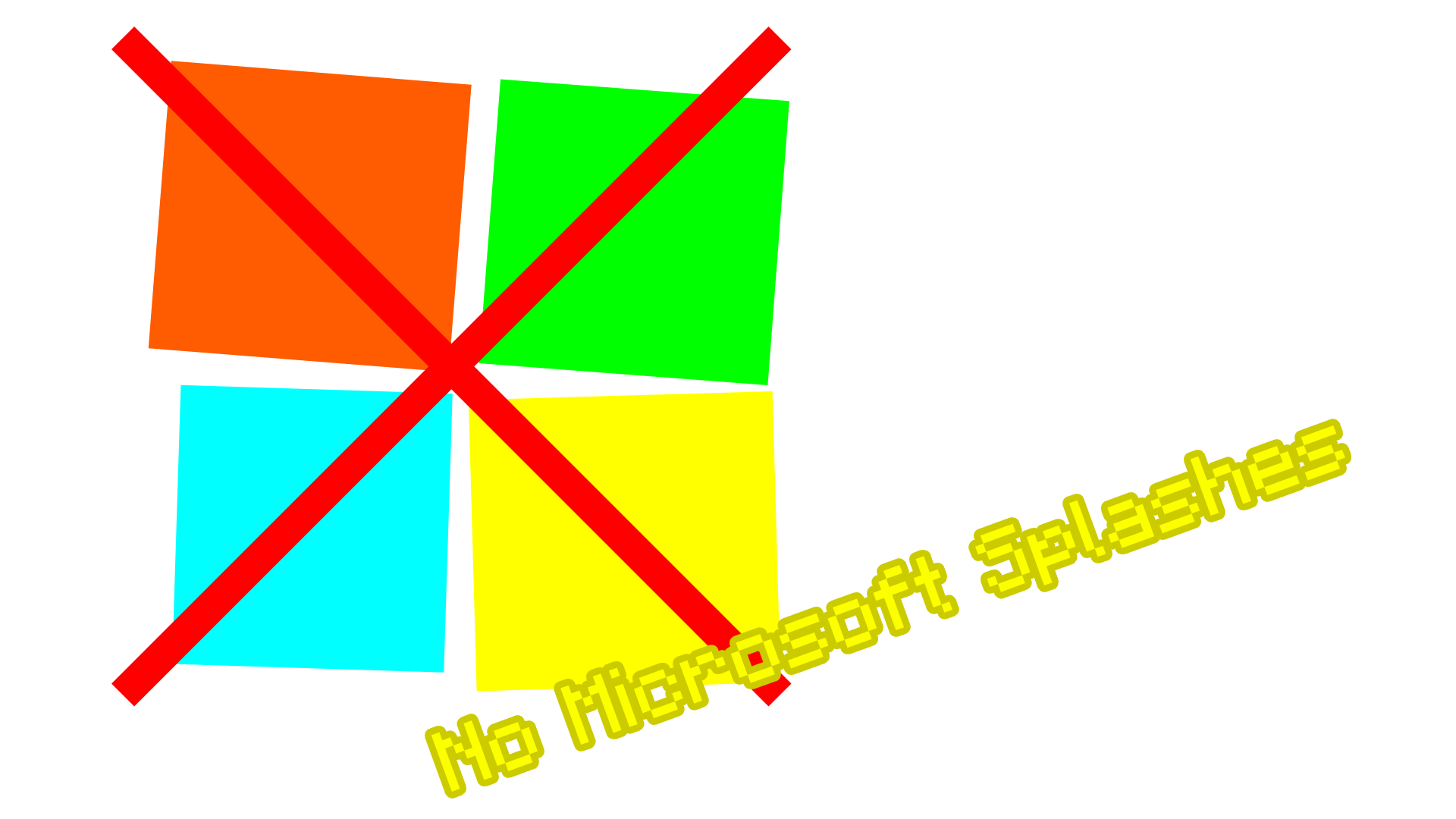 No Microsoft Splashes
