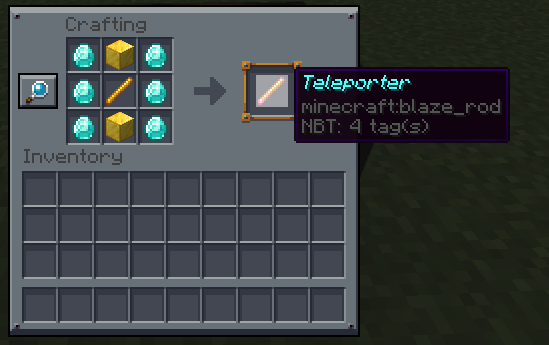 Teleporter recipe