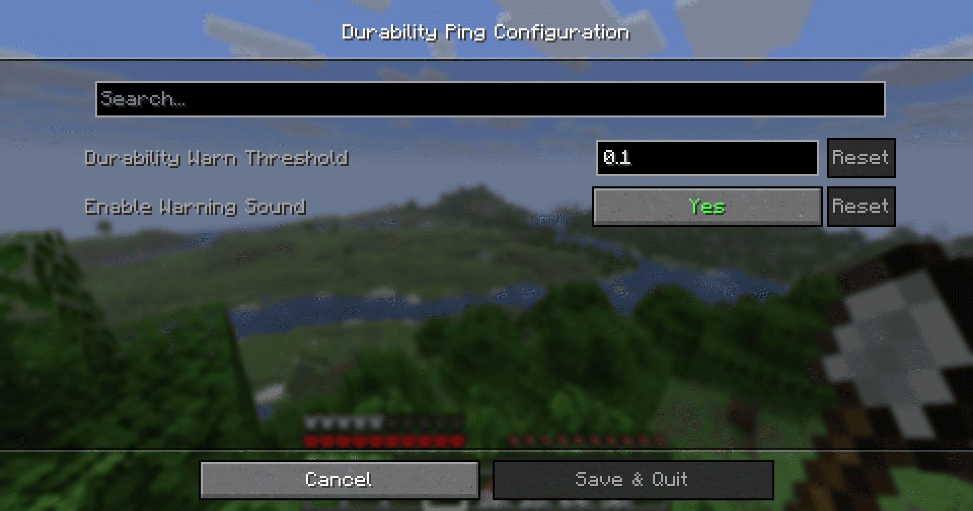 Durability Ping Config
