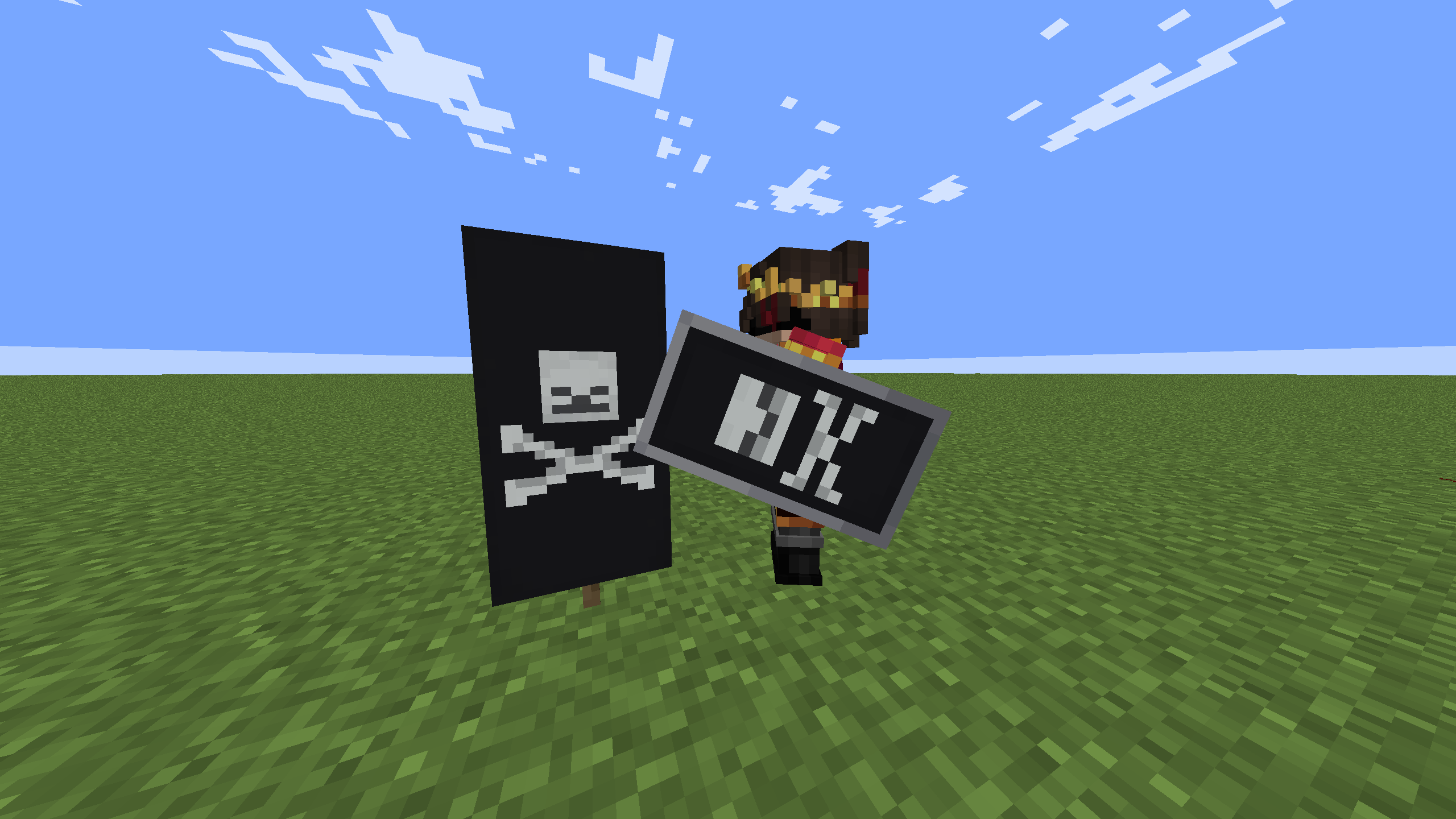 Custom Shields' textures are not the same as the banners' in Vanilla unlike FairPack.