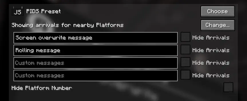How to set custom messages