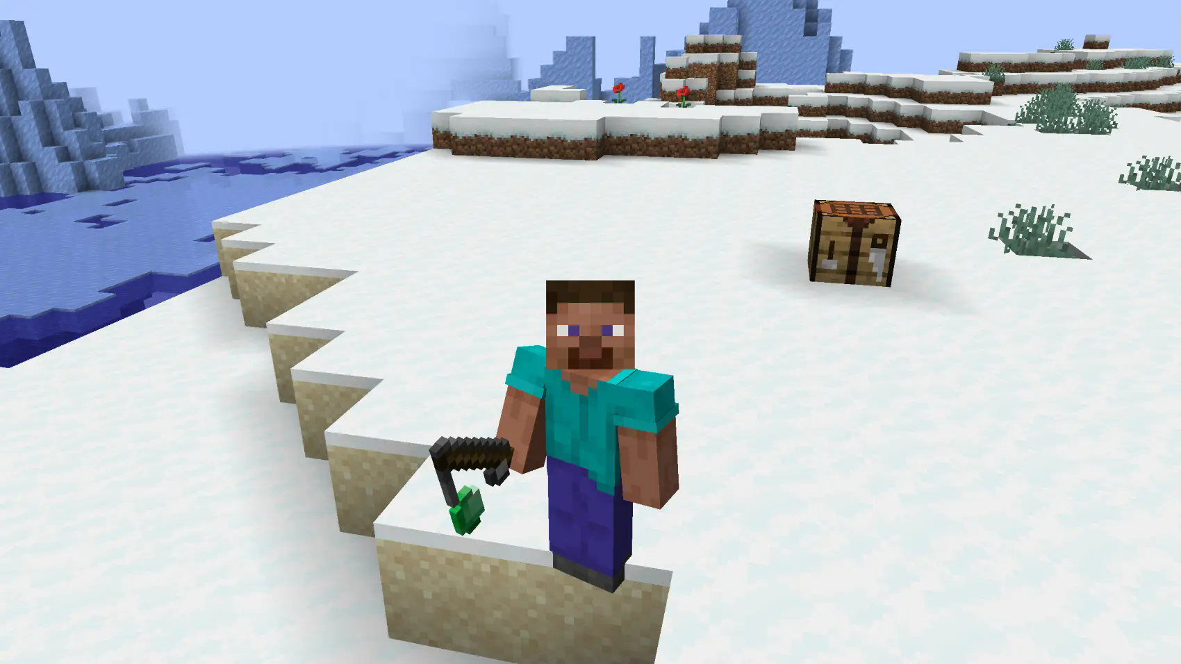 Emerald on a stick