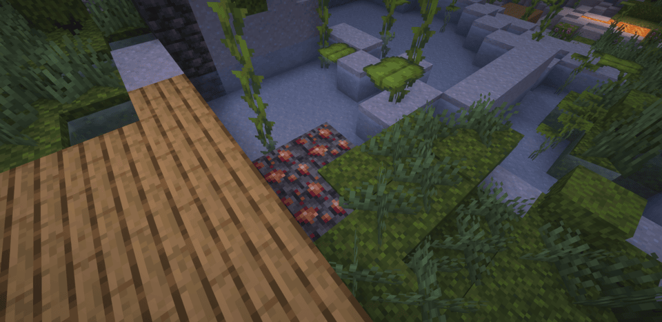 Rose gold ore found in lush caves