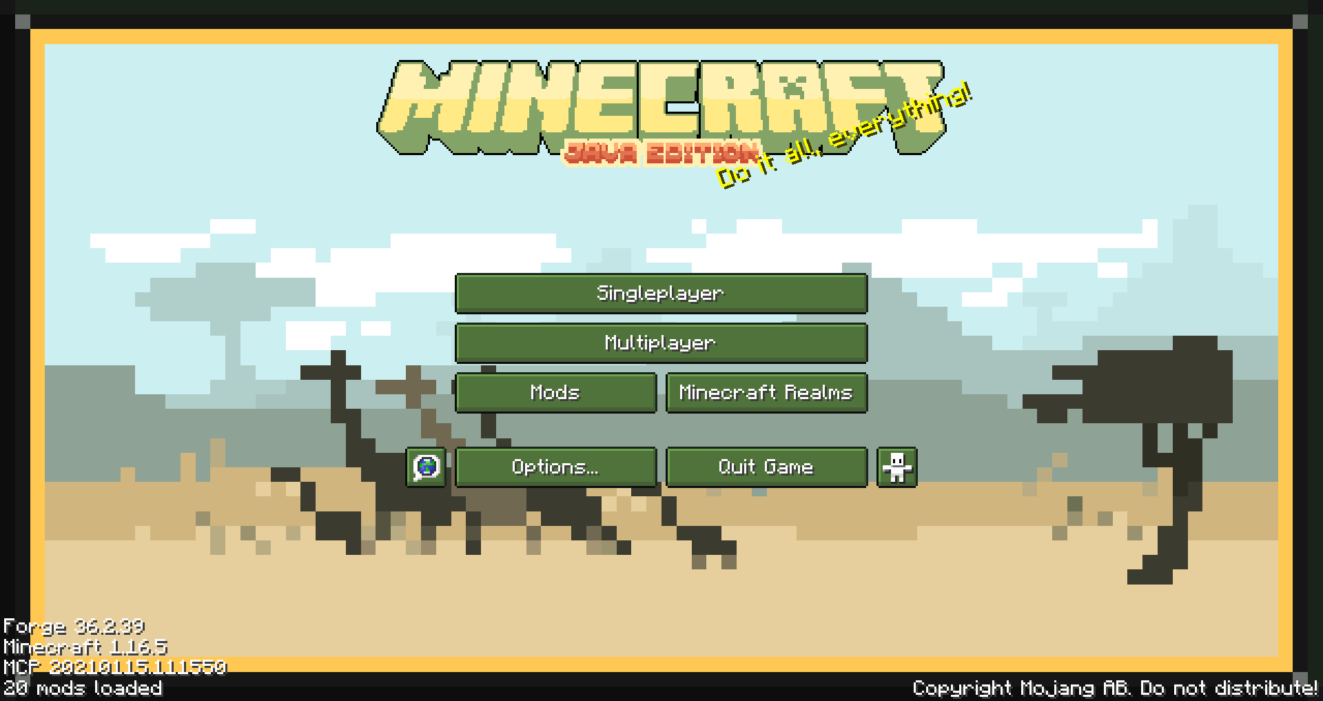 Menu screen preview