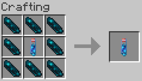 The sculk vial can be upgraded by surrounding it with 8 echo shards