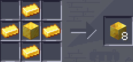 Armored gold block craft