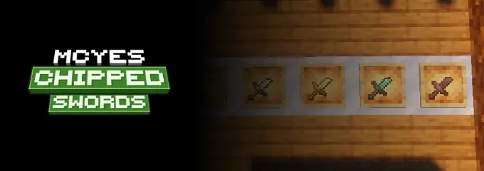 MCYes Chipped Swords Banner