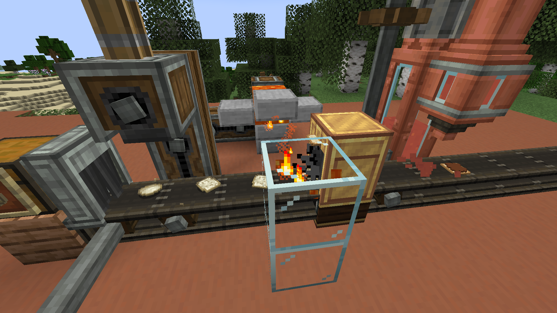 Production of Toast with Chocolate Paste