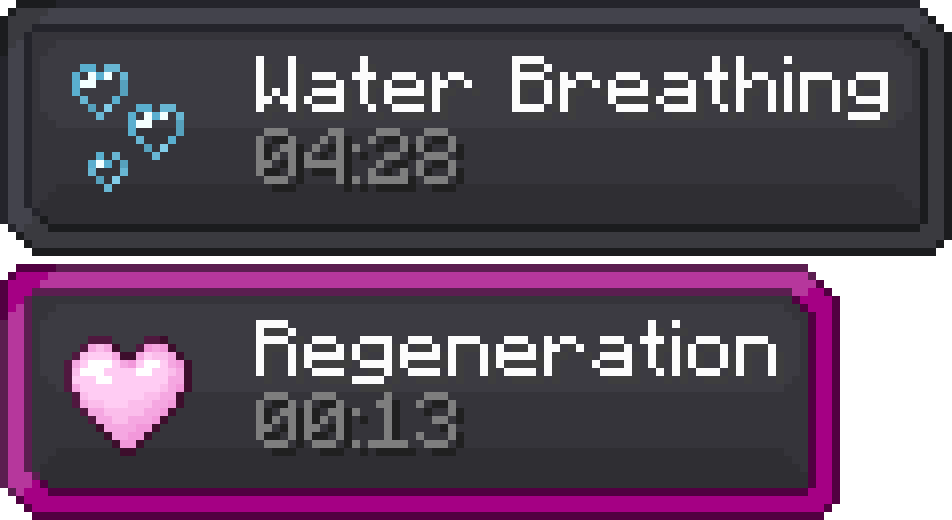 preview of the modified effect backgrounds (top - regular; bottom - ambient)