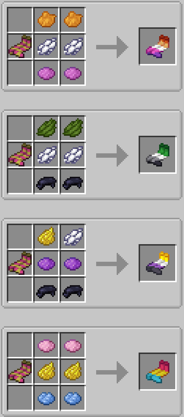 Recipes for Lesbian, aromanitc, non-binary, & pansexual in that order.