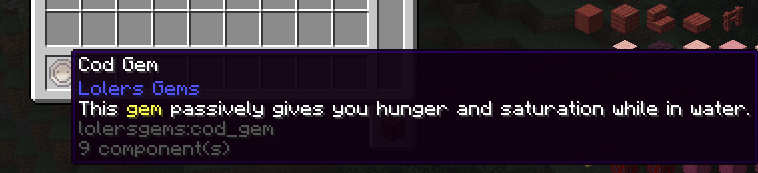 Cod gem description