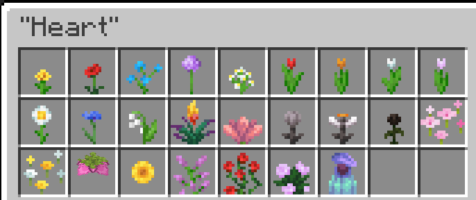A chest with the items that toggle the "heart" waypoint.