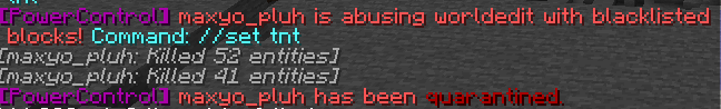 Worldedit blacklists