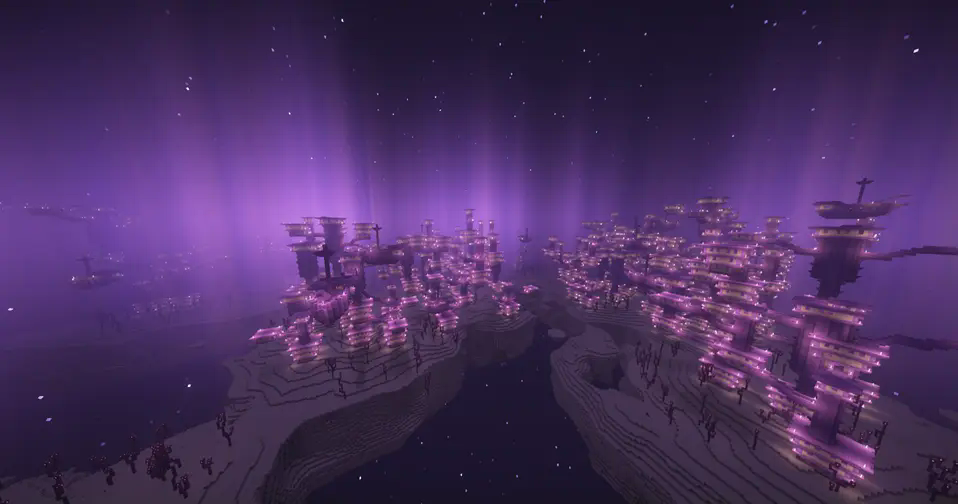 Densely Packed End Cities viewed with shaders
