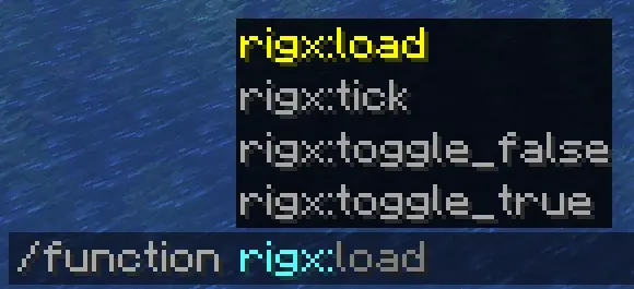 Toggling the datapack via commands